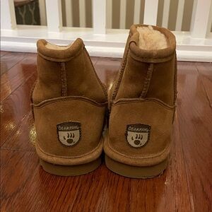 BearPaw Tan Suede Ankle Boots